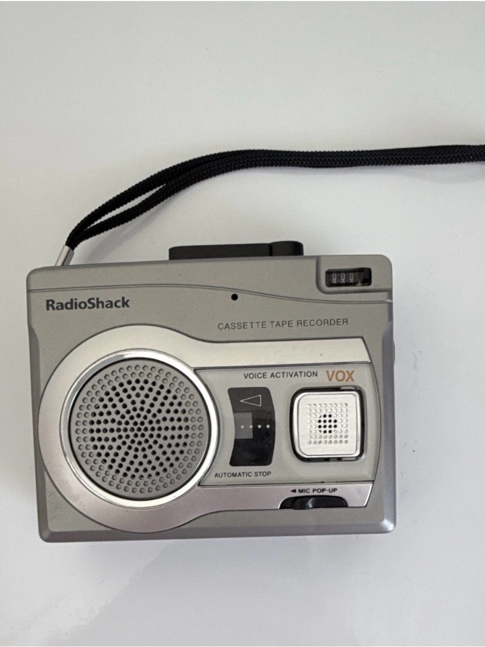 RadioShack CTR-122 Handheld Cassette Tape Recorder, Voice Activated (VOX)